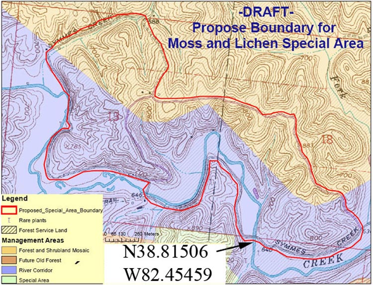 Symmes proposal moss and lichen preserve Symmes proposal moss and lichen preserve